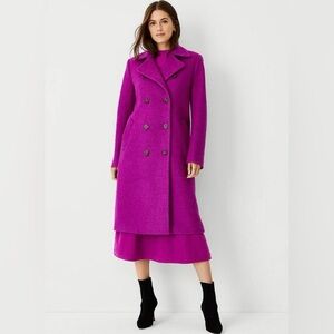 Ann Taylor Women's Vibrant Purple Teddy Jacket
